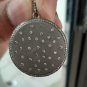 Diamond Disc Pendant 925 Sterling Silver Disc Handmade Diamond Jewelry Findings.