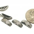 Pave Diamond Bar Spacers Beads 925 Silver Diamond D Shape Jewelry Beads Finding.
