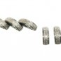 Pave Diamond Bar Spacers Beads 925 Silver Diamond D Shape Jewelry Beads Finding.