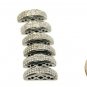 Pave Diamond Bar Spacers Beads 925 Silver Diamond D Shape Jewelry Beads Finding.