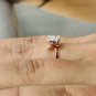 Butterfly Ring 14k Gold Diamond Butterfly Band Natural Diamond Birthday Gift.