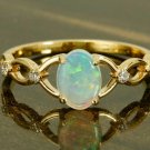 14k Solid Gold Statement Ring Diamond And Opal Wedding Ring Women Ring Jewelry. 14k Solid Gold Statement Ring Diamond And Opal Wedding Ring Women Ring Jewelry.
