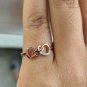 14k Solid Gold Infinity Band Diamond Engagement Ring Band Birthday Gift Jewelry.