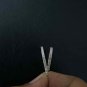 Natural Pave Diamond Ear Wire Hooks For Earring Making Tool 925 Sterling Silver.