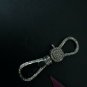 Natural Pave Diamond Double Lobster Claw Clasps Findings 925 Sterling Silver.