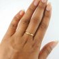14k Solid Gold Classic Dome Ring Band Unisex Wedding Ring Simple Wedding Band.
