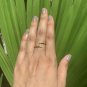 Diamond Open Ring 14k Solid Gold Dainty Designer Wedding Ring Birthday Ring Gift
