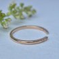 Diamond Open Ring 14k Solid Gold Promise Anniversary Wedding Band Open Ring Gift