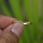 Diamond Open Ring 14k Solid Gold Promise Anniversary Wedding Band Open Ring Gift