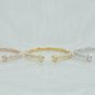 Dual Birthstone Open Cuff Diamond Ring 14k Solid Gold Promise Ring Birthday Gift