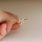 Diamond Cluster Ring 14k Solid Gold Minimalist Wedding Ring Genuine Diamond Ring