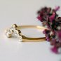 Chevron Ring 14k Gold Diamond V Band Bezel Diamond Dainty Stack Wedding Ring.
