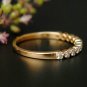 Diamond Prong Ring 14k Solid Gold Straight Diamond Stackable Wedding PromiseRing