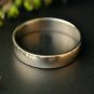 14k Solid Gold Wedding Band Unisex Minimalist White Gold Couples Wedding Rings.