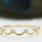 Diamond Wedding Band 14k Gold Curved Band Wedding Anniversary Gift Diamond Gift.