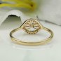 Dainty Designer Ring 14k Solid Gold Natural Diamond Minimalist Diamond Ring Band