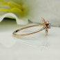 14k Solid Gold Diamond Floral Ring Designer Gold Diamond Engagement Ring Jewelry
