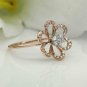 Flower Diamond Ring 14k Solid Gold Bridal Wedding Ring Gold Diamond Ring Gift.