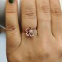 Flower Diamond Ring 14k Solid Gold Bridal Wedding Ring Gold Diamond Ring Gift.