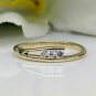 Minimalist Dainty Diamond Ring 14k Solid Gold Diamond Engagement Ring Present.