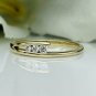 Minimalist Dainty Diamond Ring 14k Solid Gold Diamond Engagement Ring Present.