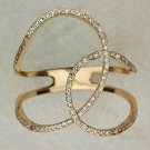Natural Pave Diamond Double Rounded Circle Ring 14k Gold Diamond Ring Fine Ring Natural Pave Diamond Double Rounded Circle Ring 14k Gold Diamond Ring Fine Ring