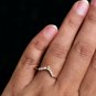 Stack able Wedding Diamond Ring 14k White Gold Bridal Stack Ring Enhancer Gift.
