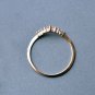 Stack able Wedding Diamond Ring 14k White Gold Bridal Stack Ring Enhancer Gift.