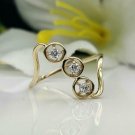 Natural Diamond 14k Solid Gold Ring 3 Diamond Ring Bridal Wedding Gift Jewelry. Natural Diamond 14k Solid Gold Ring 3 Diamond Ring Bridal Wedding Gift Jewelry.