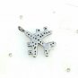 Airplane Charm Pendant Pave Diamond 925 Silver Diamond Birthday Handmade Charm.