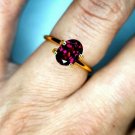Purple Garnet 2.24Cts Mozambique Purple Garnet CERTIFIED Oval Rare Grape Garnet.
