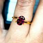 Purple Garnet 2.24Cts Mozambique Purple Garnet CERTIFIED Oval Rare Grape Garnet.