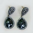 14k Gold Pave Diamond Black Spinel Dangle Earring 925 Silver Handmade Earring. 14k Gold Pave Diamond Black Spinel Dangle Earring 925 Silver Handmade Earring.