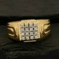 Pave Diamond Men's Wedding Ring 14k Gold SI Quality Diamond G-H Color Fine Ring.