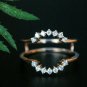 Halo Ring Enhancer Diamond Ring Guard 14k Gold Anniversary Ring Guard Gift.