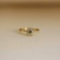 Diamond Wedding Ring Diamond Cluster Ring Tsavorite Diamond Cluster Snowflake.