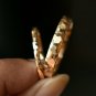 14k Solid Gold Matching Couples Rings His Her Brushed Wedding Band Couple Ring.