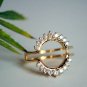 Diamond Ring Guard 14k Gold Round Solitaire Ring Enhancer Anniversary Bands.