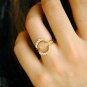Diamond Ring Guard 14k Gold Round Solitaire Ring Enhancer Anniversary Bands.