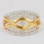 Pave Diamond Chevron Ring 14k Gold Handmade Fine Wedding Jewelry Diamond Ring.