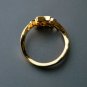 14k Solid Gold Couple Name Ring Personalized Name Ring Husband Wife Ring Band.