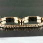 Natural Diamond Two Finger Ring 14k Gold Bridal Wedding Ring Double Finger Ring.