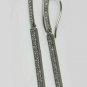 Pave Diamond Bar Hook Earring 925 Sterling Silver Vintage Style Jewelry Gift.