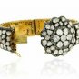 Pave Diamond Vintage Bangle 925 Silver Rosecut Diamond Polki Diamond Bangle Gift