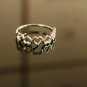 14k Solid Gold Heart Designer Eternity Ring Band Couples Ring Anniversary Ring.