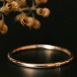 Thin Wedding Band Single Diamond 14k Solid Gold Diamond First Anniversary Gift.