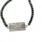Spinel Beaded Bracelet Pave Diamond 925 Silver Fashion Beaded Charm Bracelet.