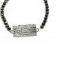 Spinel Beaded Bracelet Pave Diamond 925 Silver Fashion Beaded Charm Bracelet.