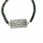 Spinel Beaded Bracelet Pave Diamond 925 Silver Fashion Beaded Charm Bracelet.