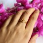 14k Solid Gold Minimalist Ring Simple Anniversary Ring Stackable Designer Ring.